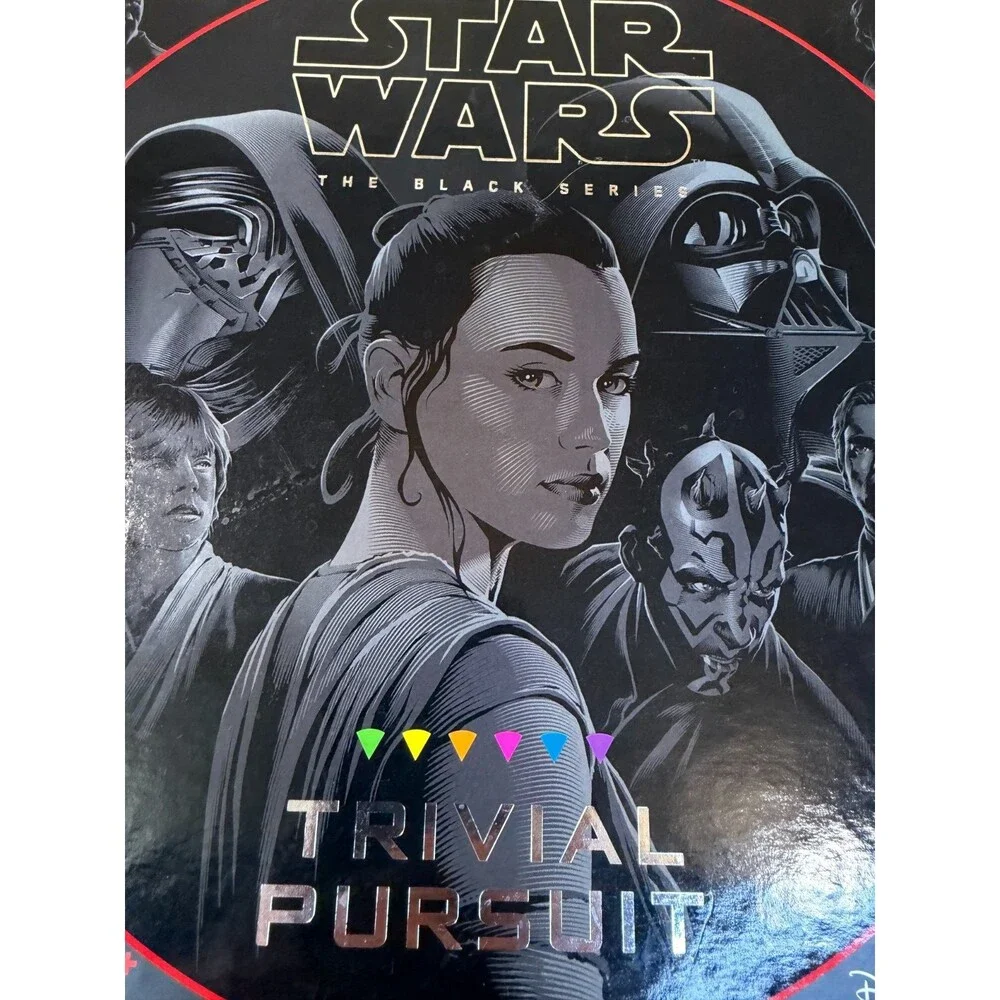 Star Wars Trivial Pursuit: The Black Series Edition Board Game COMPLETE